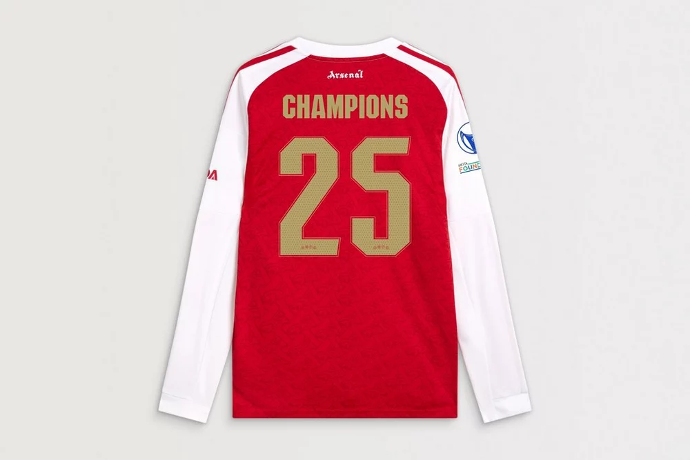 Arsenal Fanshop Store - Arsenal adidas UWCL Champions Langarm-Heimtrikot Offizielle Arsenal FC Fußballbekleidung