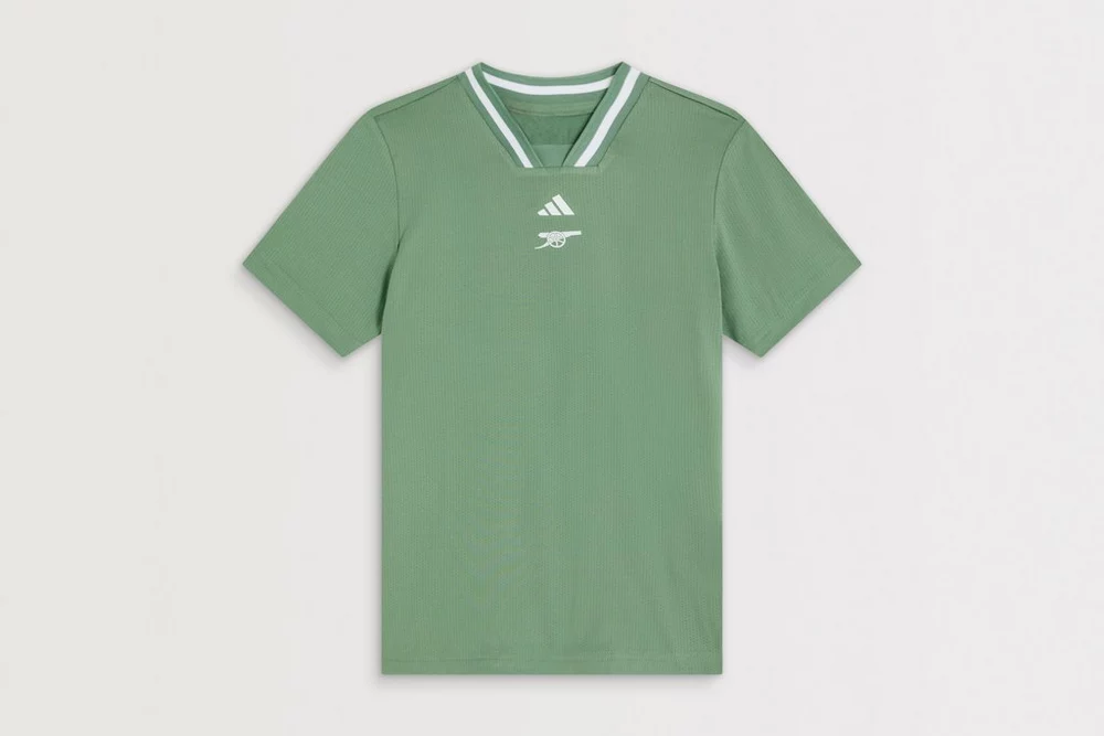 Arsenal Fanshop Store - Arsenal adidas Kinder Golfgrünes Poloshirt Offizielle Arsenal FC Fußballbekleidung