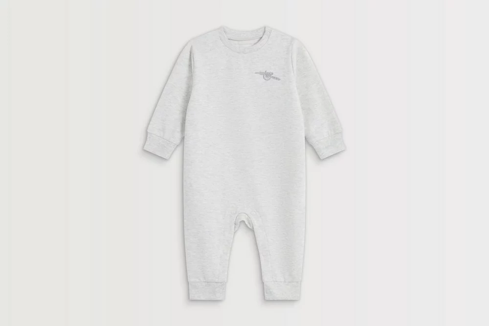 Arsenal Fanshop Store - Arsenal Baby Grey Cannon Strampler Offizielle Arsenal FC Fußballbekleidung