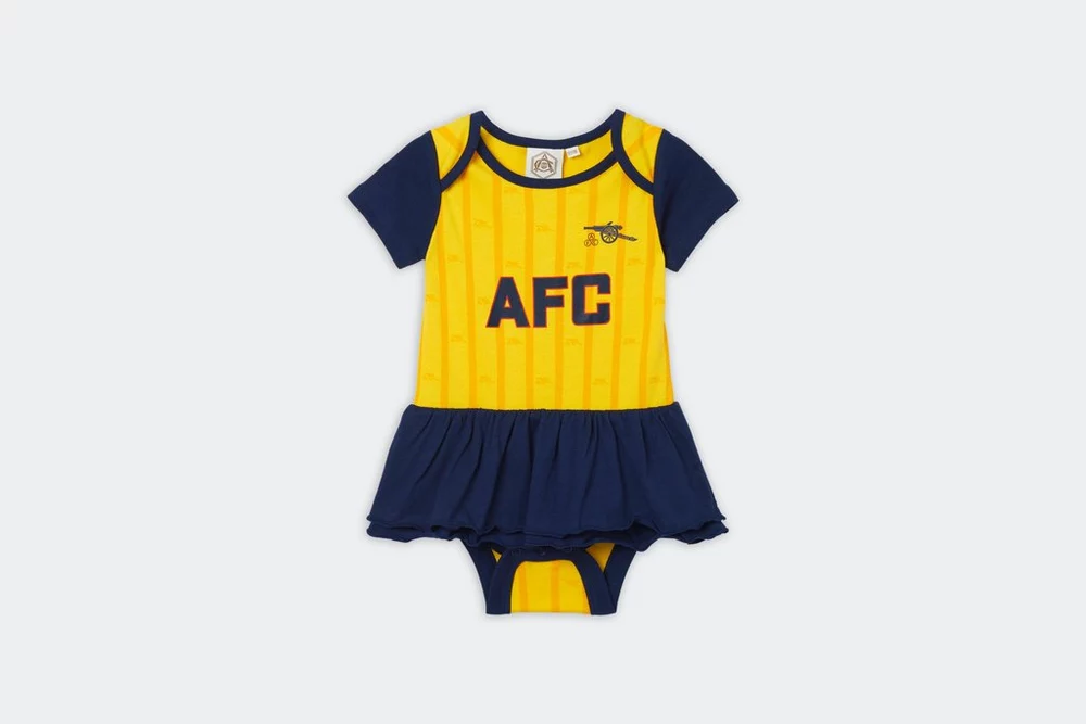 Arsenal Fanshop Store - Arsenal Baby Retro 88-89 Auswärts-Tutu Offizielle Arsenal FC Fußballbekleidung
