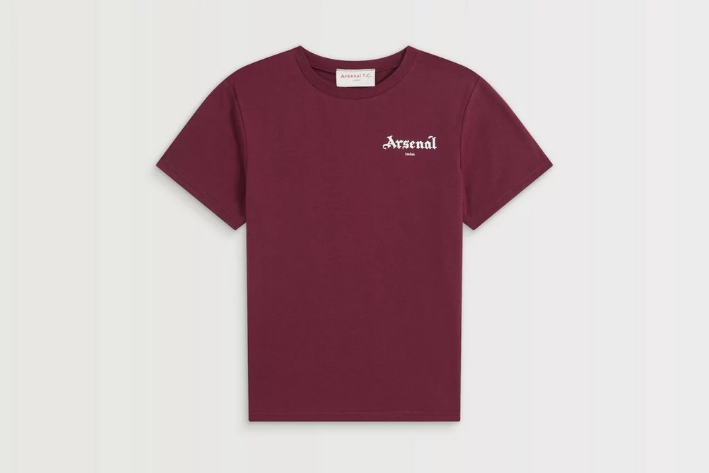 Arsenal Fanshop Store - Arsenal Kinder Burgunderrotes Concordia T-Shirt Offizielle Arsenal FC Fußballbekleidung