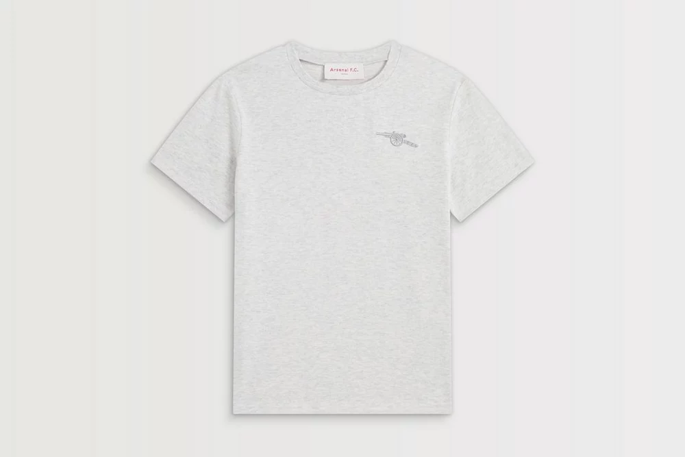 Arsenal Fanshop Store - Arsenal Kinder Graues Kanonen-T-Shirt Offizielle Arsenal FC Fußballbekleidung