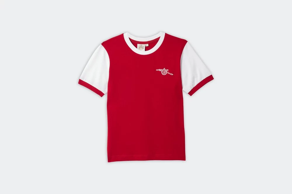 Arsenal Fanshop Store - Arsenal Kinder Retro-Heimtrikot aus den 1970er Jahren Offizielle Arsenal FC Fußballbekleidung