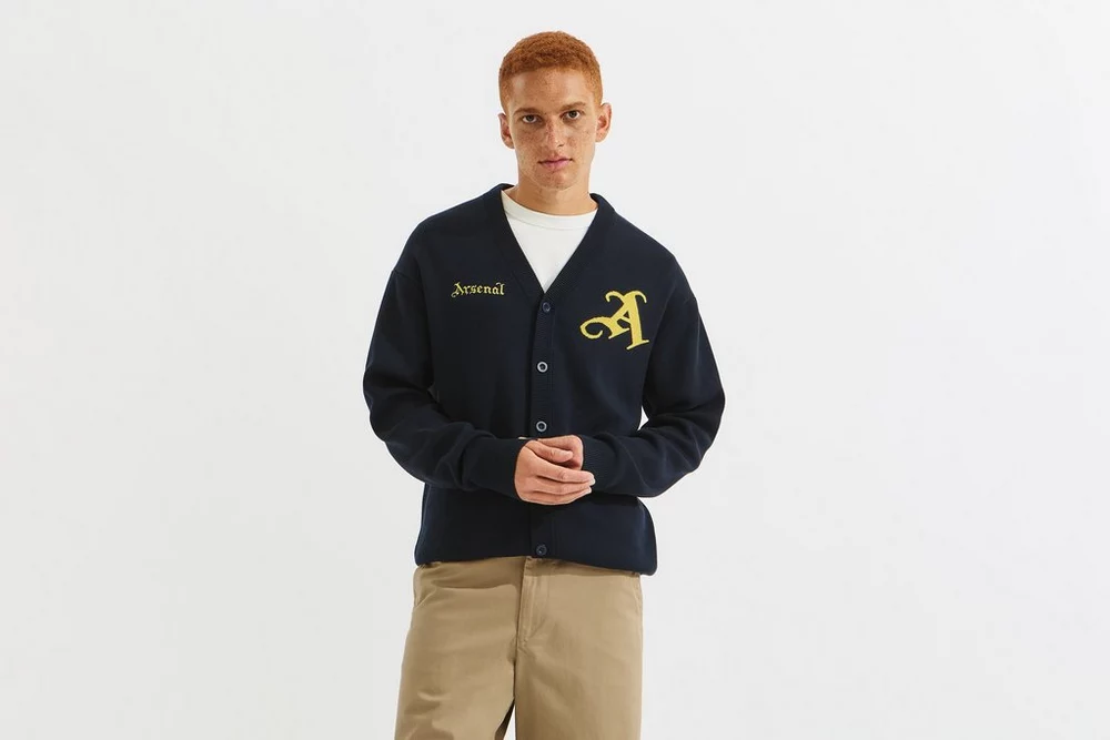 Arsenal Fanshop Store - Arsenal Unisex Gothic Strickjacke Offizielle Arsenal FC Fußballbekleidung