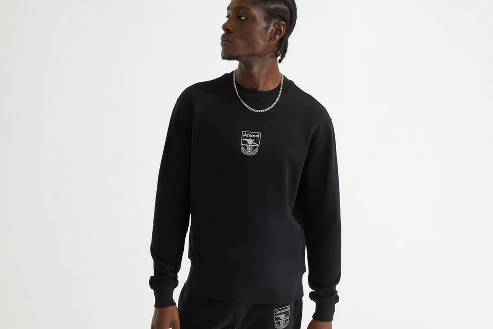 Arsenal Fanshop Store - Arsenal Black Concordia Sweatshirt Offizielle Arsenal FC Fußballbekleidung
