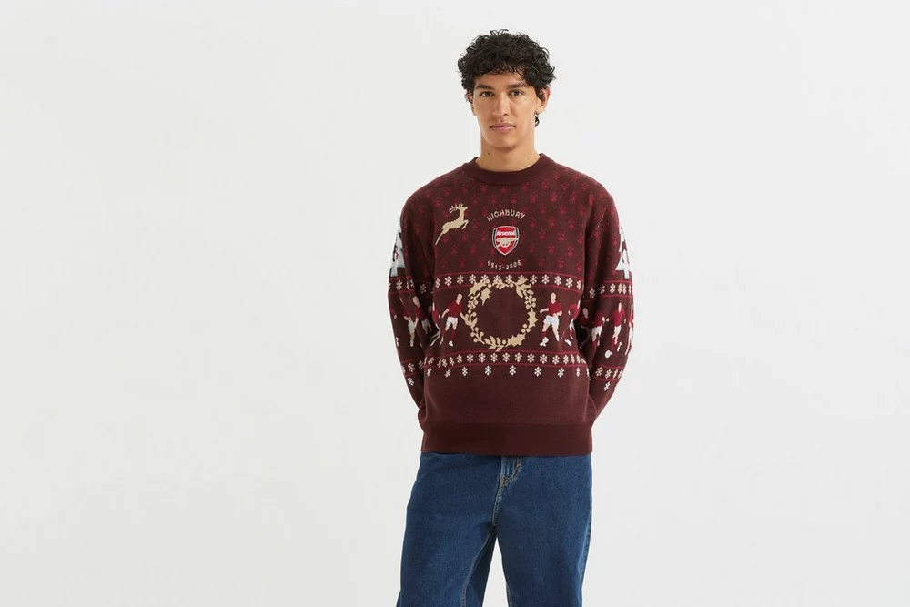 Arsenal Fanshop Store - Arsenal Highbury Wonderland Weihnachtspullover Offizielle Arsenal FC Fußballbekleidung