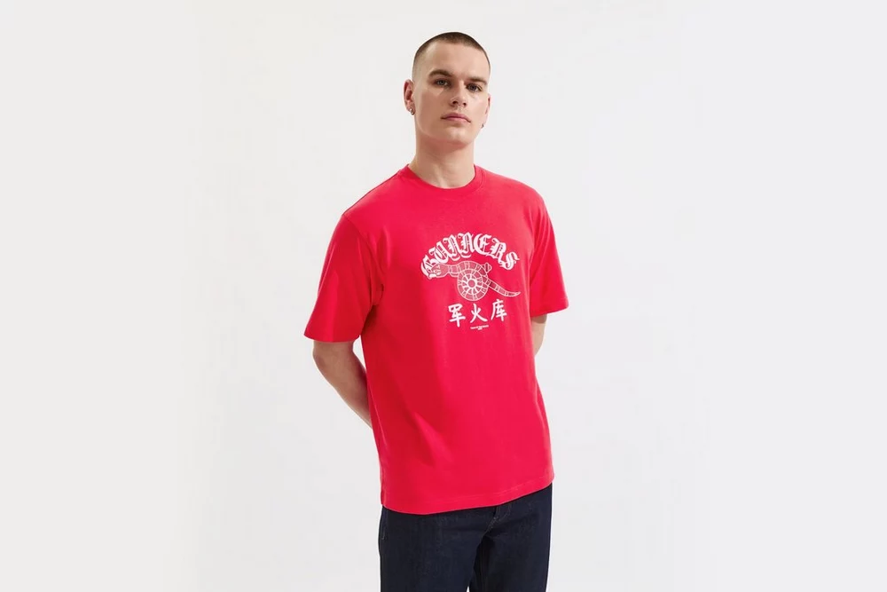 Arsenal Fanshop Store - Arsenal Jahr der Schlangenspirale T-Shirt Offizielle Arsenal FC Fußballbekleidung