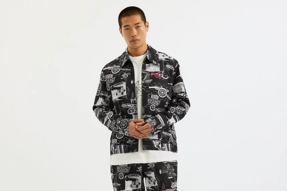 Arsenal Fanshop Store - Arsenal N7 Artillerie Harrington Jacke Offizielle Arsenal FC Fußballbekleidung