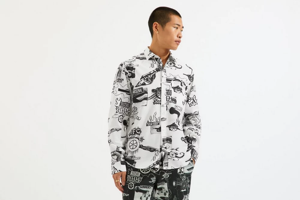 Arsenal Fanshop Store - Arsenal N7 Artillerie Langarmshirt Offizielle Arsenal FC Fußballbekleidung