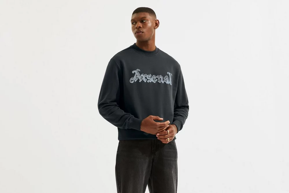 Arsenal Fanshop Store - Arsenal N7 Schwarzes Permanent-Sweatshirt Offizielle Arsenal FC Fußballbekleidung