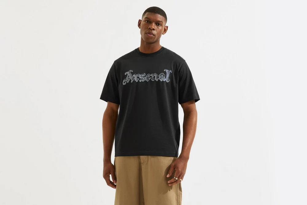 Arsenal Fanshop Store - Arsenal N7 Schwarzes Permanent-T-Shirt Offizielle Arsenal FC Fußballbekleidung