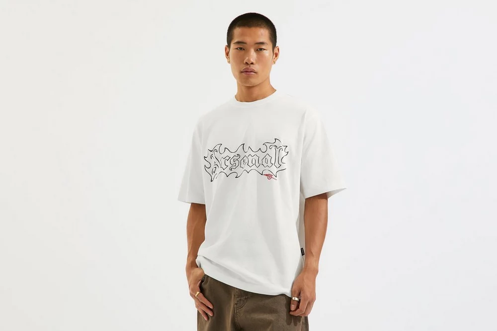 Arsenal Fanshop Store - Arsenal N7 White Axle T-Shirt Offizielle Arsenal FC Fußballbekleidung