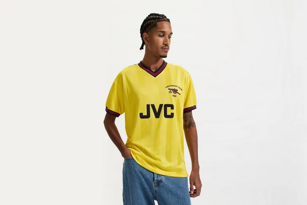 Arsenal Fanshop Store - Arsenal Retro 1985 Centenary Auswärtstrikot Offizielle Arsenal FC Fußballbekleidung