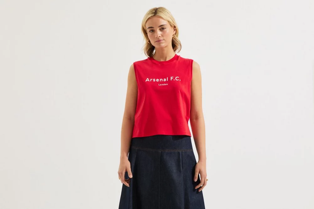 Arsenal Fanshop Store - Arsenal Damen-Tanktop Chapman in Rot Offizielle Arsenal FC Fußballbekleidung