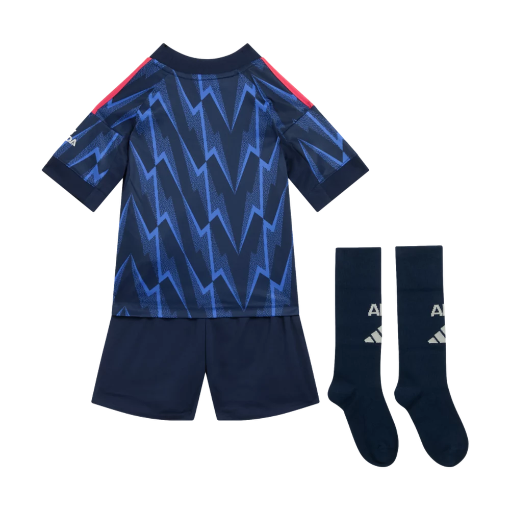 Arsenal Fanshop Store - Arsenal adidas Auswärts-Mini-Kit 25/26 – mit individuellem Aufdruck Offizielle Arsenal FC Fußballbekleidung
