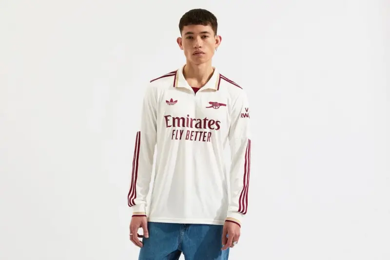 Arsenal Fanshop Store - Arsenal Herren adidas 25/26 Langarm-Auswärtstrikot mit individuellem Aufdruck Offizielle Arsenal FC Fußballbekleidung