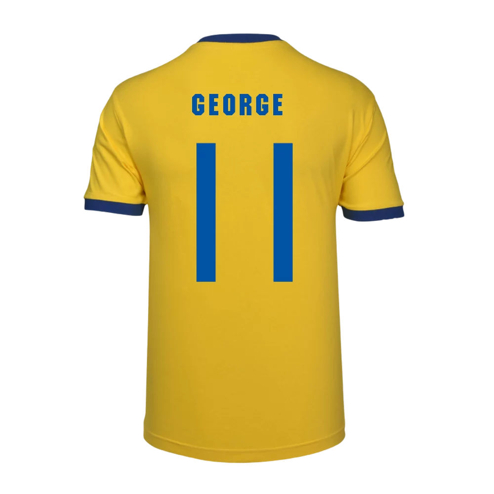 Arsenal Fanshop Store - Arsenal Retro 1971 FA Cup Auswärtstrikot – Charlie George Offizielle Arsenal FC Fußballbekleidung