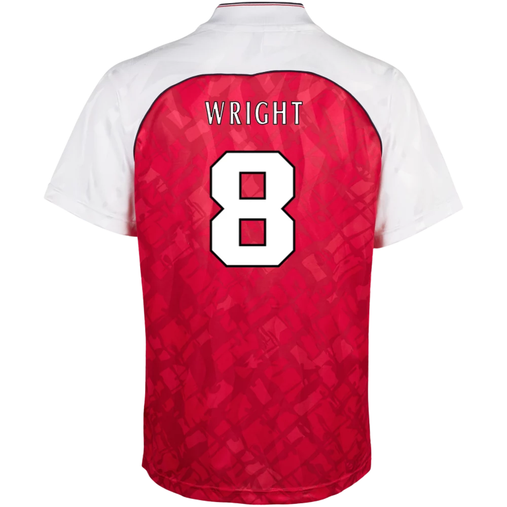 Arsenal Fanshop Store - Arsenal Retro Herren Heimtrikot 90-92 – Ian Wright Offizielle Arsenal FC Fußballbekleidung