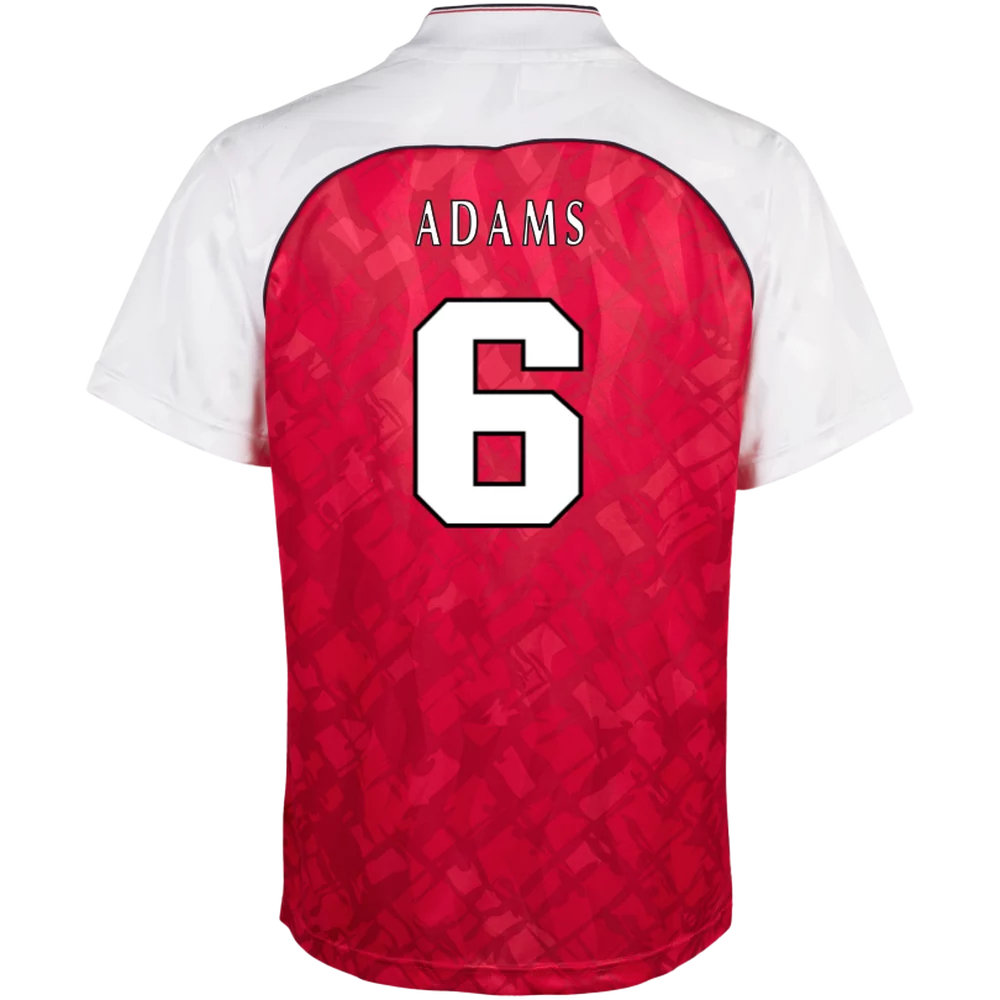 Arsenal Fanshop Store - Arsenal Retro Herren Heimtrikot 90-92 – Tony Adams Offizielle Arsenal FC Fußballbekleidung