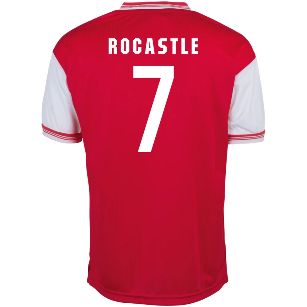 Arsenal Fanshop Store - Arsenal Retro Herren Heimtrikot zum 100-jährigen Jubiläum 1985 – David Rocastle Offizielle Arsenal FC Fußballbekleidung