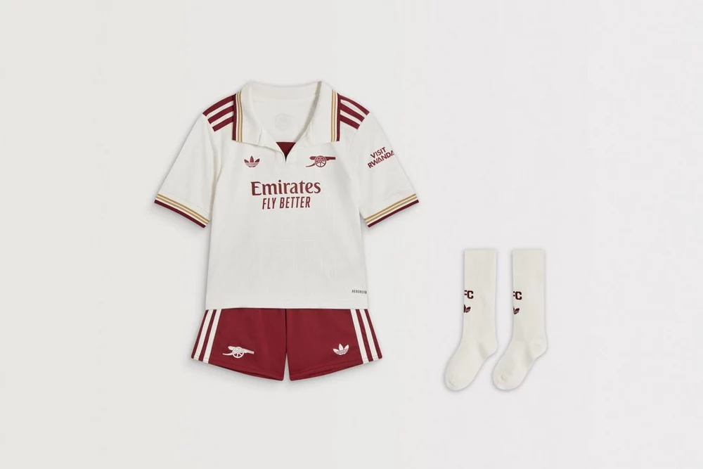 Arsenal Fanshop Store - Arsenal adidas 25/26 Drittes Mini-Trikot Offizielle Arsenal FC Fußballbekleidung