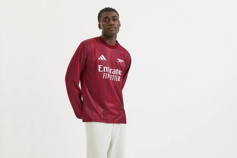 Arsenal Fanshop Store - Arsenal adidas 25/26 Aufwärmtrikot für die Spielvorbereitung Offizielle Arsenal FC Fußballbekleidung