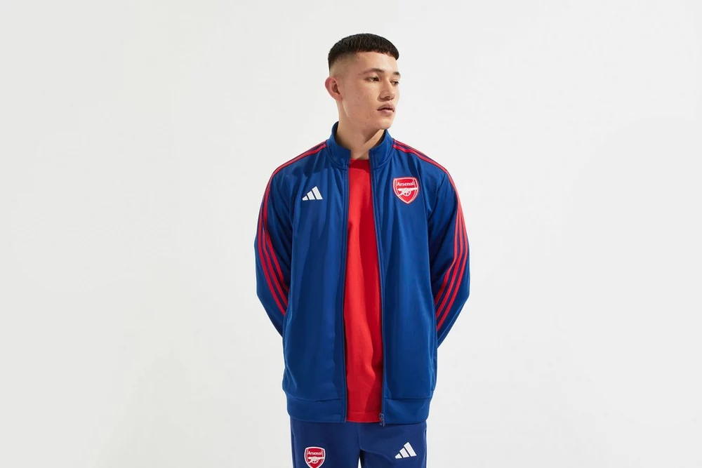 Arsenal Fanshop Store - Arsenal adidas Blue DNA Trainingsjacke Offizielle Arsenal FC Fußballbekleidung