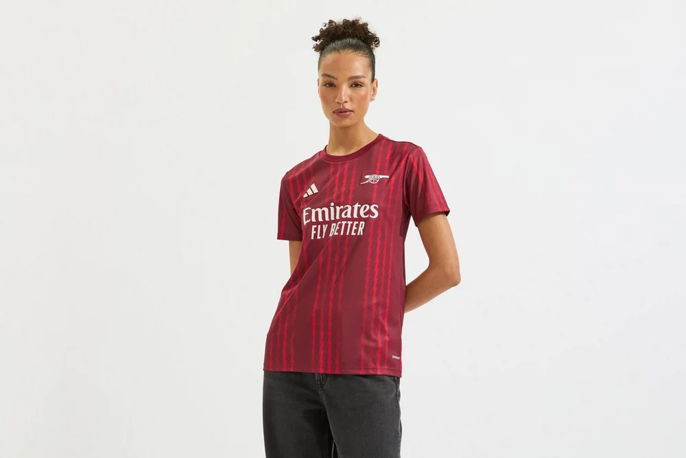 Arsenal Fanshop Store - Arsenal adidas Damen-Aufwärmtrikot 25/26 Offizielle Arsenal FC Fußballbekleidung