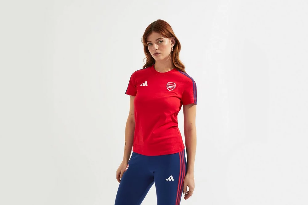 Arsenal Fanshop Store - Arsenal adidas Damen DNA T-Shirt Offizielle Arsenal FC Fußballbekleidung