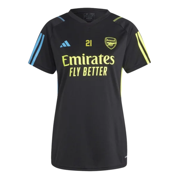 arsenal damen 2324 schwarzes trainingsshirt – fábio vieira Kategorien für Arsenal-Unterstützer